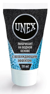 Любрикант UNEX на водной основе с возбужд. эффектом 50мл