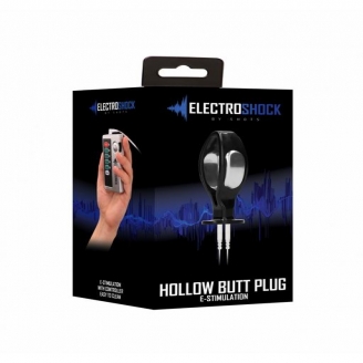 Анальная пробка с электростимуляцией E-Stim E-Stim Hollow Butt Plug Shots Electroshock
